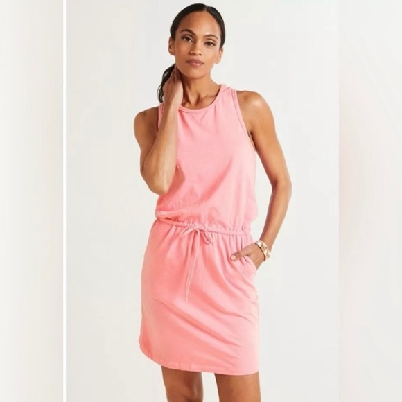 Sundry Dresses & Skirts - Sundry Evereve Women's Tank Dress Coral Drawstring Waist  - EUC 0